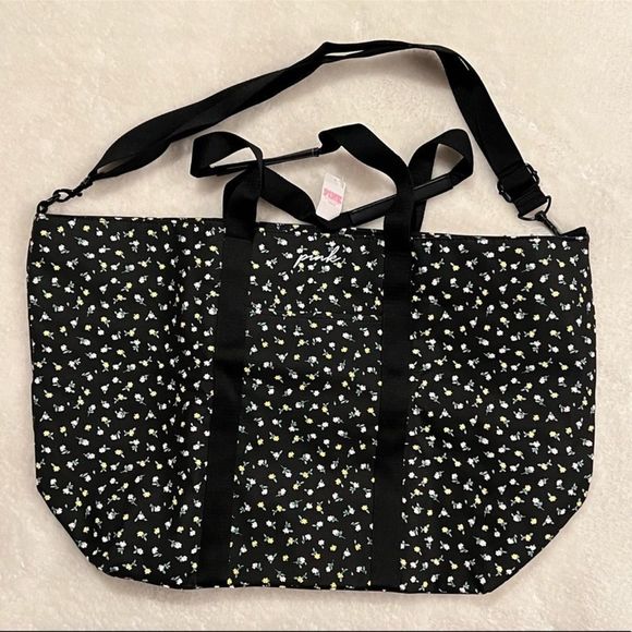 PINK Victoria's Secret Handbags - Pink VS Floral Print Tote Bag
